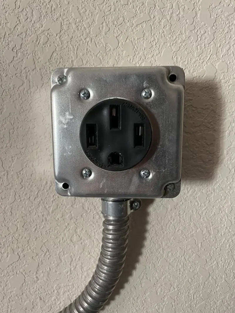 NEMA 14-50 outlet installed for Smart Home Electrical in Lake Murray of Richland